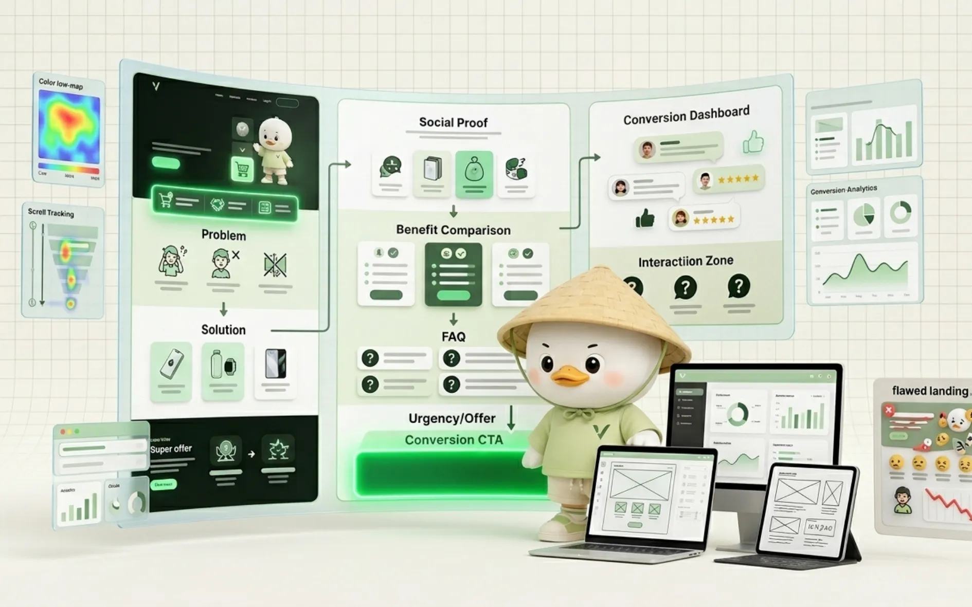 cau truc landing page chuyen doi cao 8 section theo thu tu tam ly