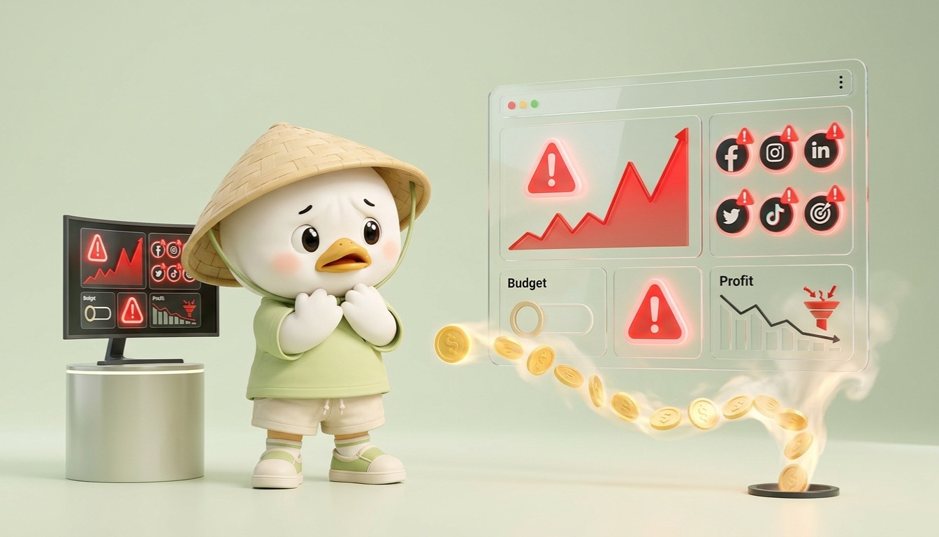 Chạy quảng cáo Facebook thất bại do cấu trúc campaign sai làm giảm hiệu quả phân phối
