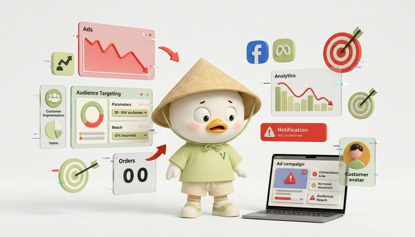 Chạy quảng cáo Facebook thất bại khi target sai tệp khách hàng và tiếp cận không đúng nhu cầu