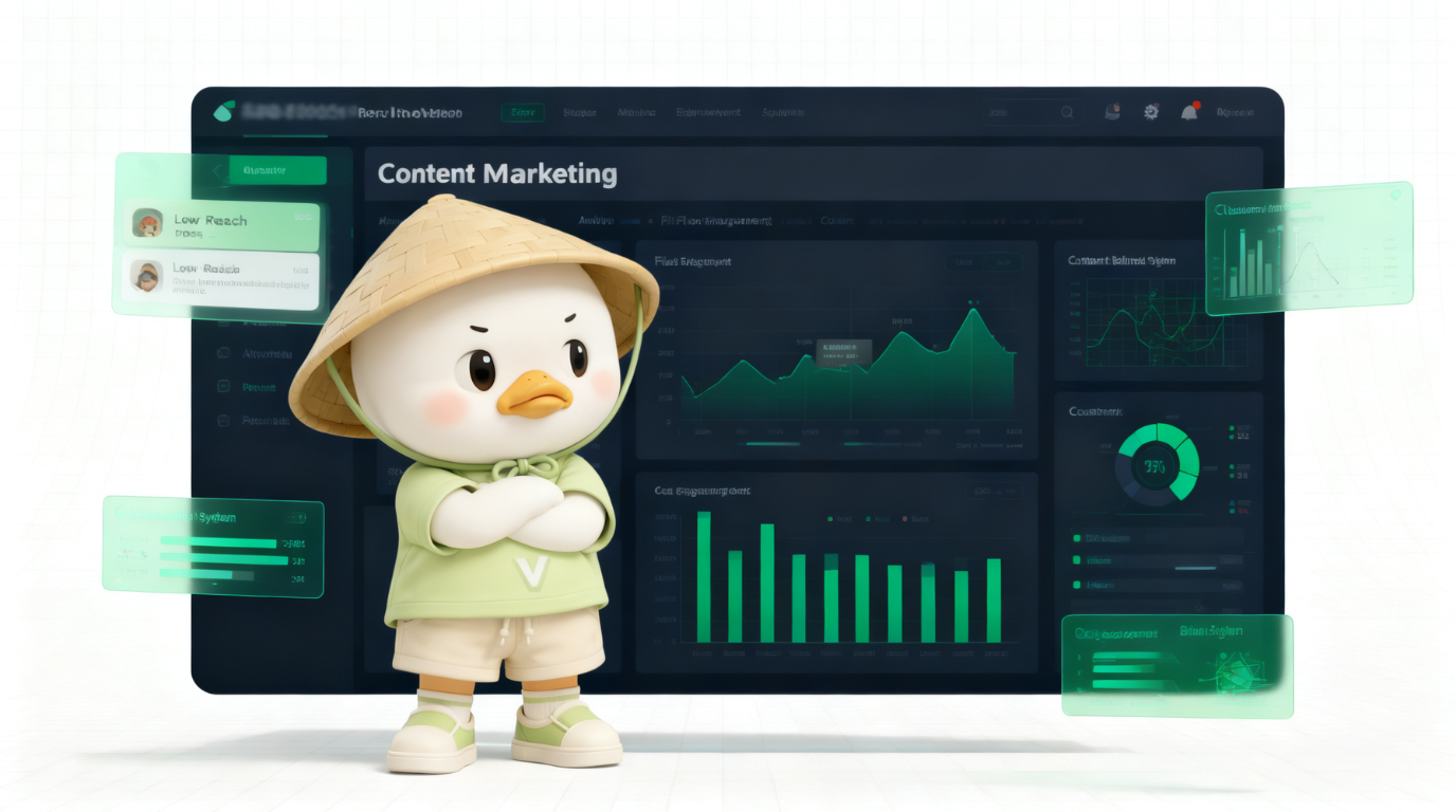 Content strategy cho thương hiệu cần được tối ưu liên tục khi nội dung đã có nhưng chưa mang lại hiệu quả thực tế