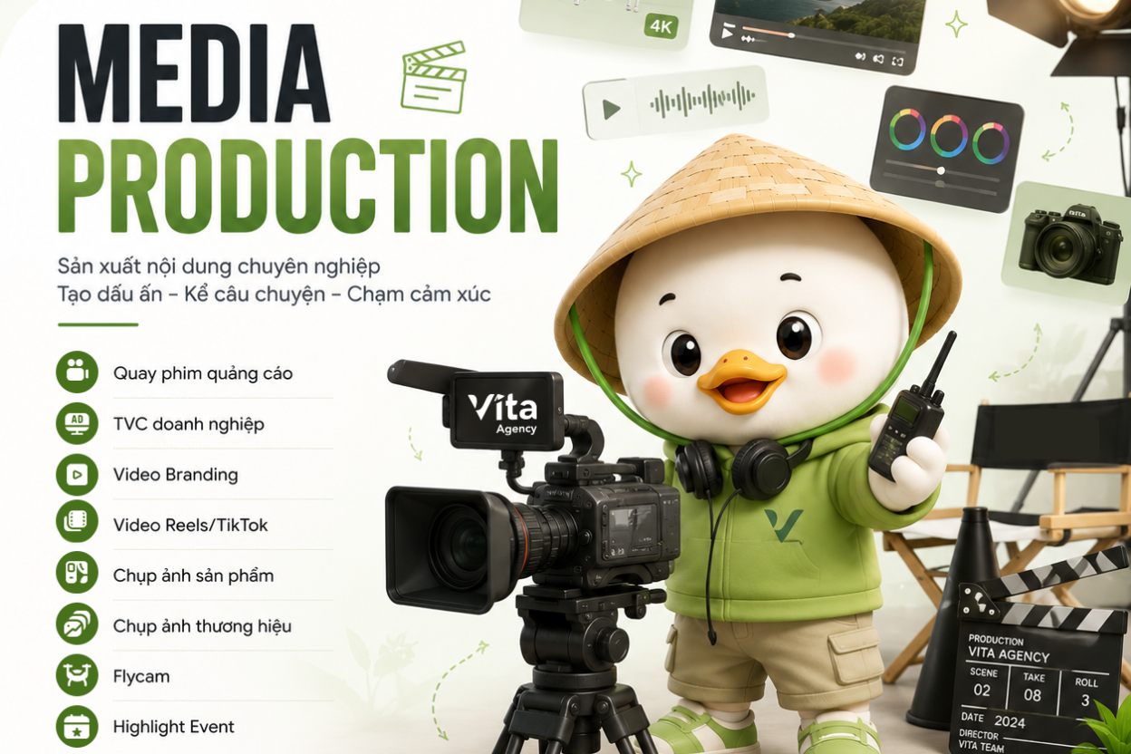 dich vu marketing tong the ket hop media production tao hinh anh video thuong hieu an tuong