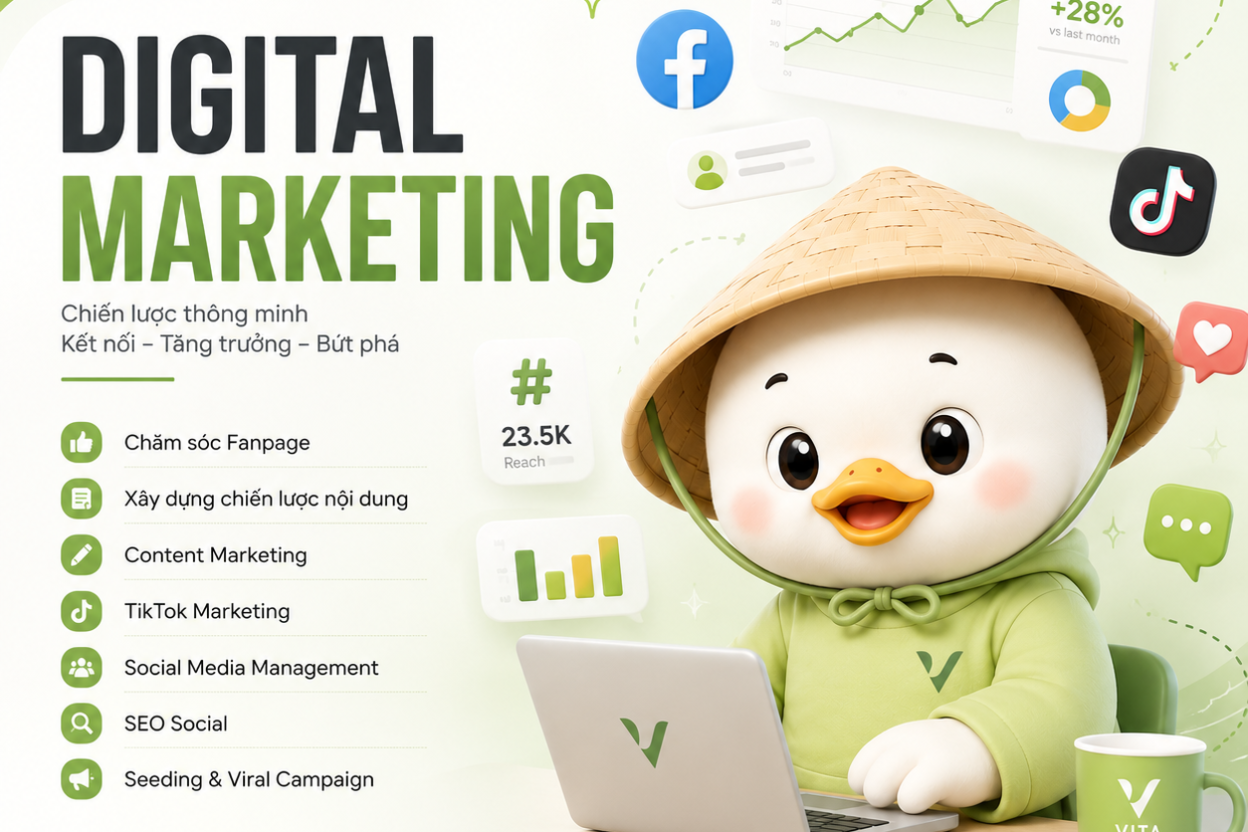 Dịch vụ marketing tổng thể với giải pháp chăm sóc Fanpage Facebook chuyên nghiệp và tăng tương tác hiệu quả