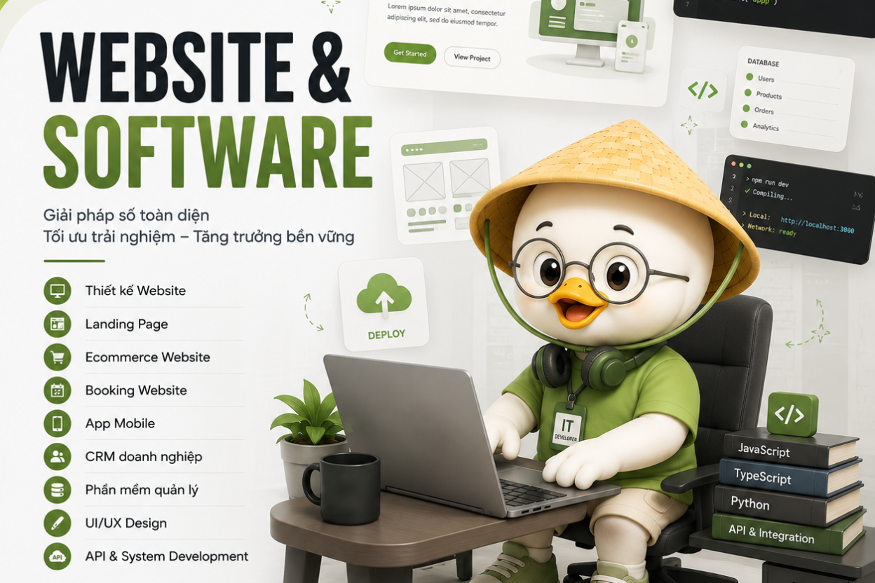 Dịch vụ marketing tổng thể với Website & Landing Page giúp doanh nghiệp xây dựng nền tảng chuyển đổi bền vững