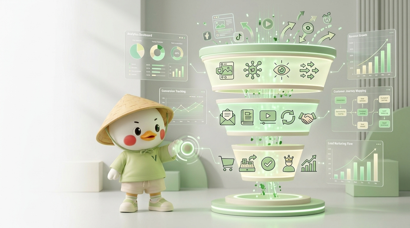 Full funnel marketing vận hành hiệu quả dựa trên mô hình TOFU – MOFU – BOFU trong hành trình khách hàng